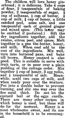 Honey Gingerbread